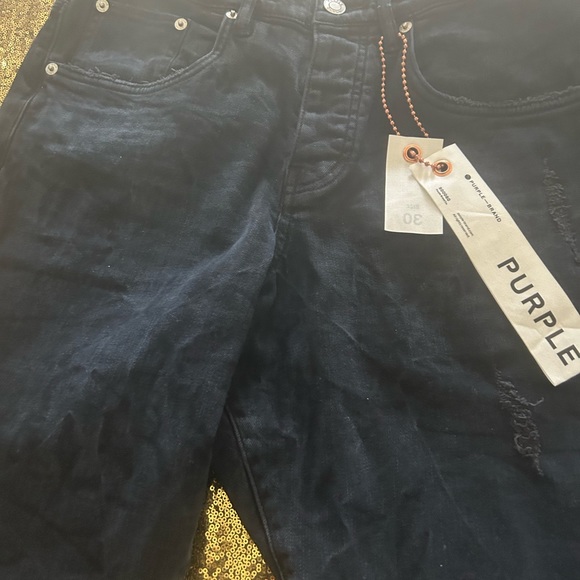 Purple brand jeans wore once color dark blue with light blue spots - Picture 3 of 3